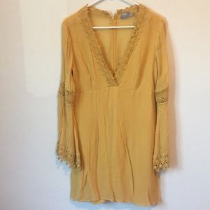 Asos 70’s inspired yellow dress